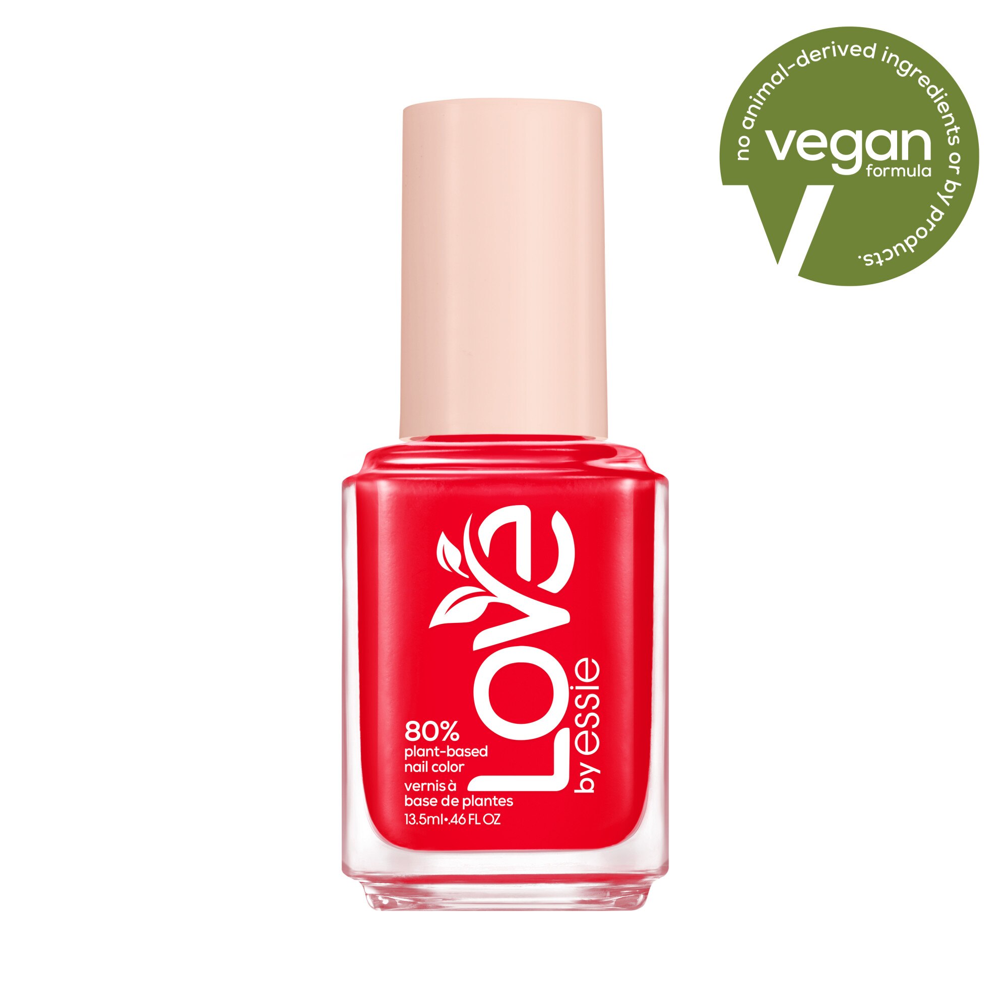 LOVE By Essie 80 Percent Plant-based Nail Polish, Vegan, Red, Lust For Life, 0.46 Fl Oz , CVS