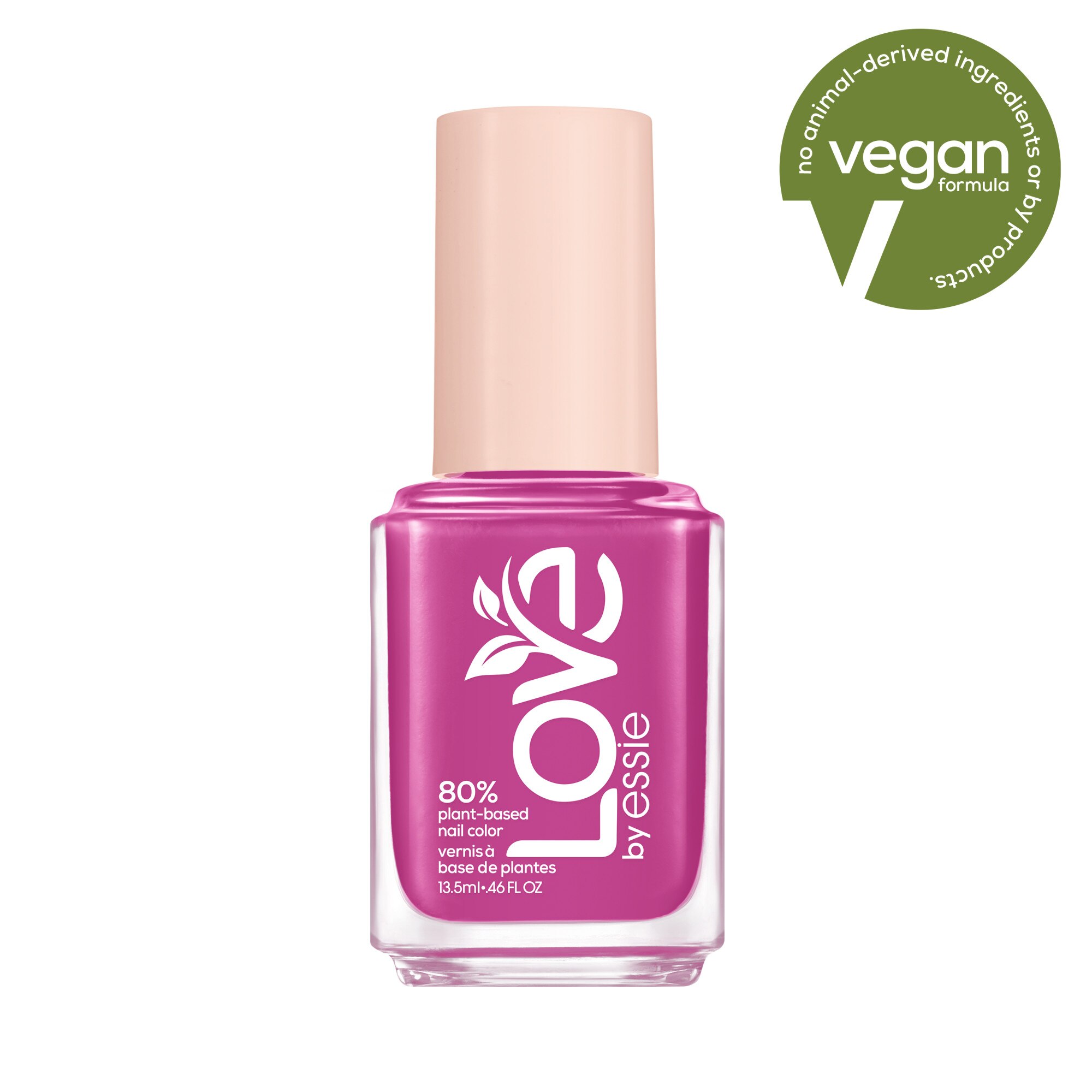 LOVE By Essie 80 Percent Plant-based Nail Polish, Vegan, Pink, Get It Girl, 0.46 Fl Oz , CVS