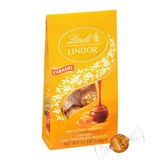 Lindt Lindor Caramel Milk Chocolate Candy Truffles, Melting Truffle Center, 5.1 oz, thumbnail image 1 of 7
