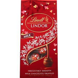Lindt Lindor Valentine's Milk Chocolate Truffles, Bag, 8.5 Oz , CVS