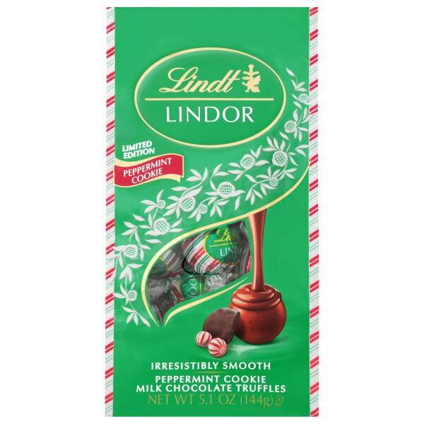 Lindt Lindor Peppermint Cookie Milk Chocolate Truffles, 5.1 OZ | Pick Up In  Store TODAY at CVS