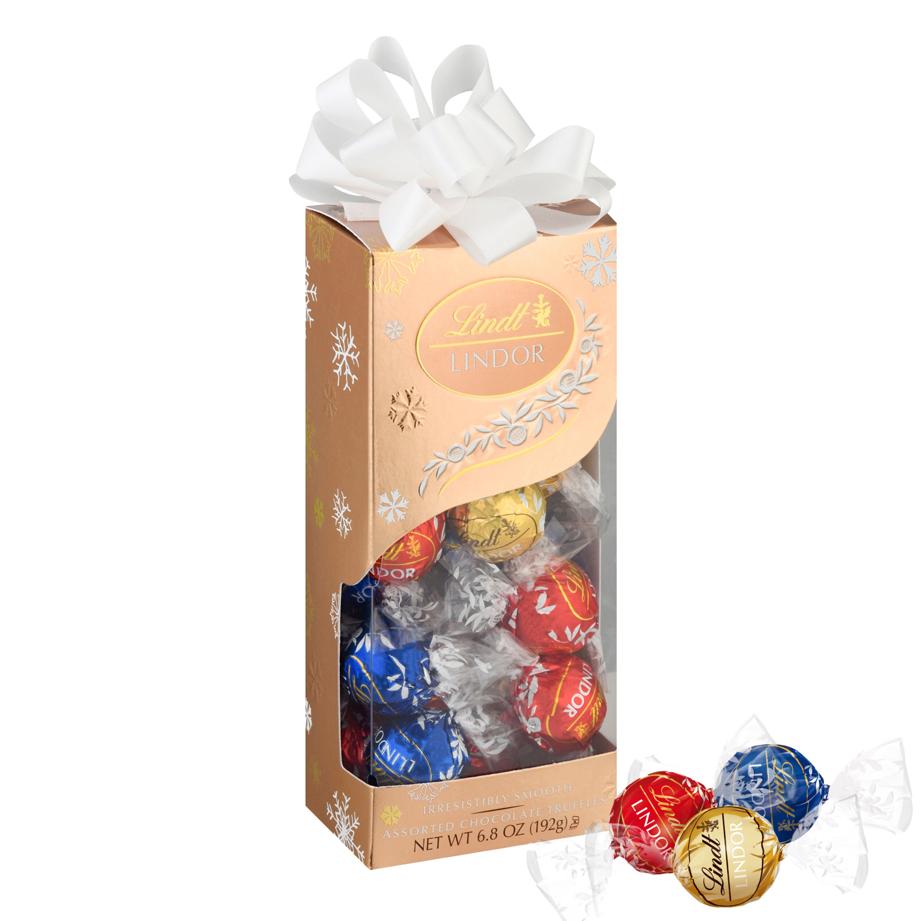 Lindt LINDOR Assorted Chocolate Truffles Traditions Gift Box, Assorted Chocolates with Smooth, Melting Truffle Center, 6.8 oz.