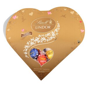Lindt LINDOR Valentine's Assorted Chocolate Truffles Friend Heart, 3.4 oz.