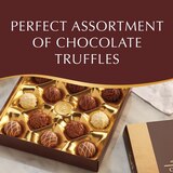 Lindt Gourmet Chocolate Candy Truffles Gift Box, 14.7 oz, thumbnail image 2 of 6
