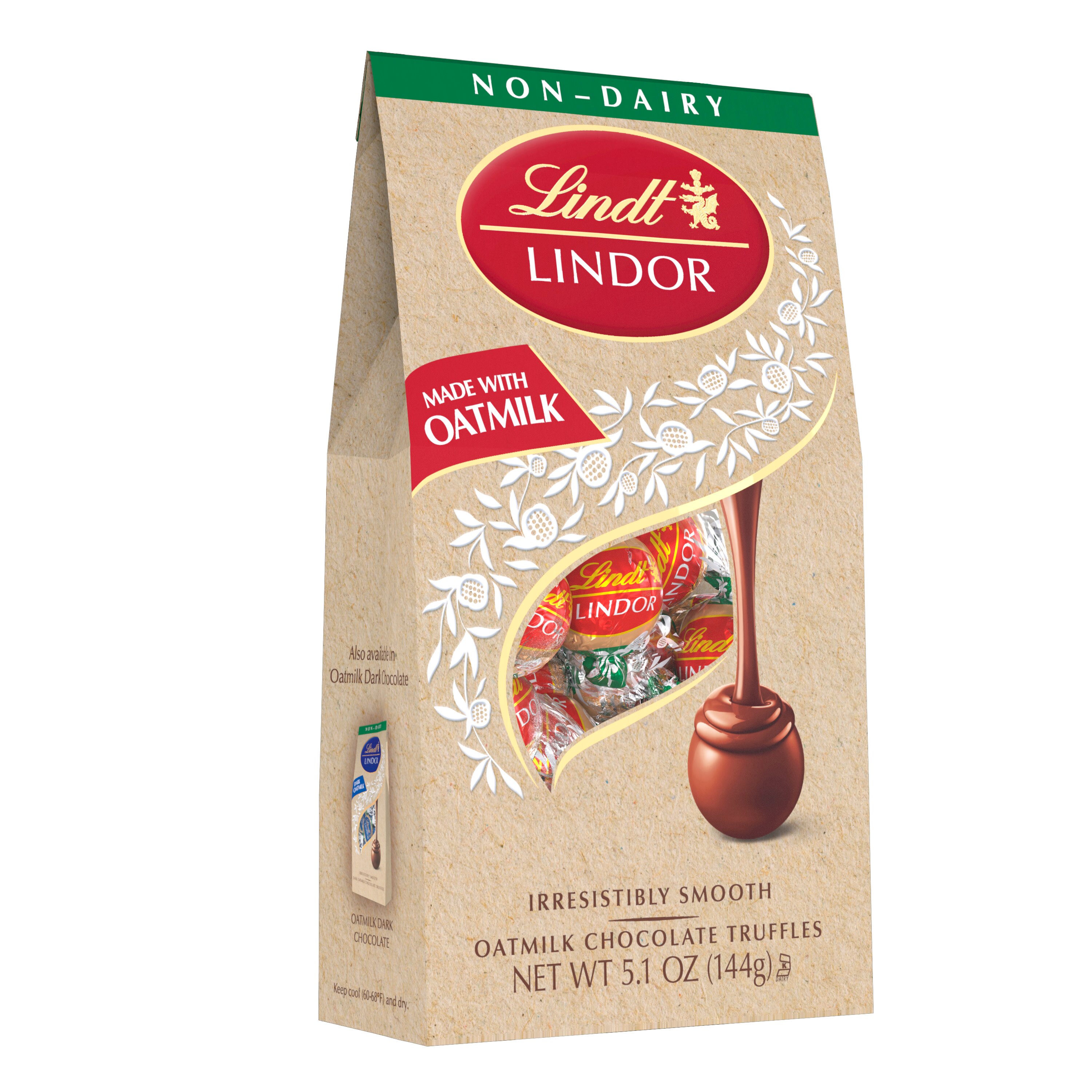 Lindt Lindor OatMilk Chocolate Truffles, NonDairy Chocolate Truffles