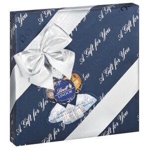 Lindt Lindor Holiday Assorted Dark Chocolate Candy Truffles Gift Box, Assorted Chocolates with Smooth, Melting Truffle Center, 10.1 oz | CVS