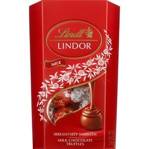 Lindt LINDOR Milk Chocolate Truffles Cornet Box, 8.4 oz.