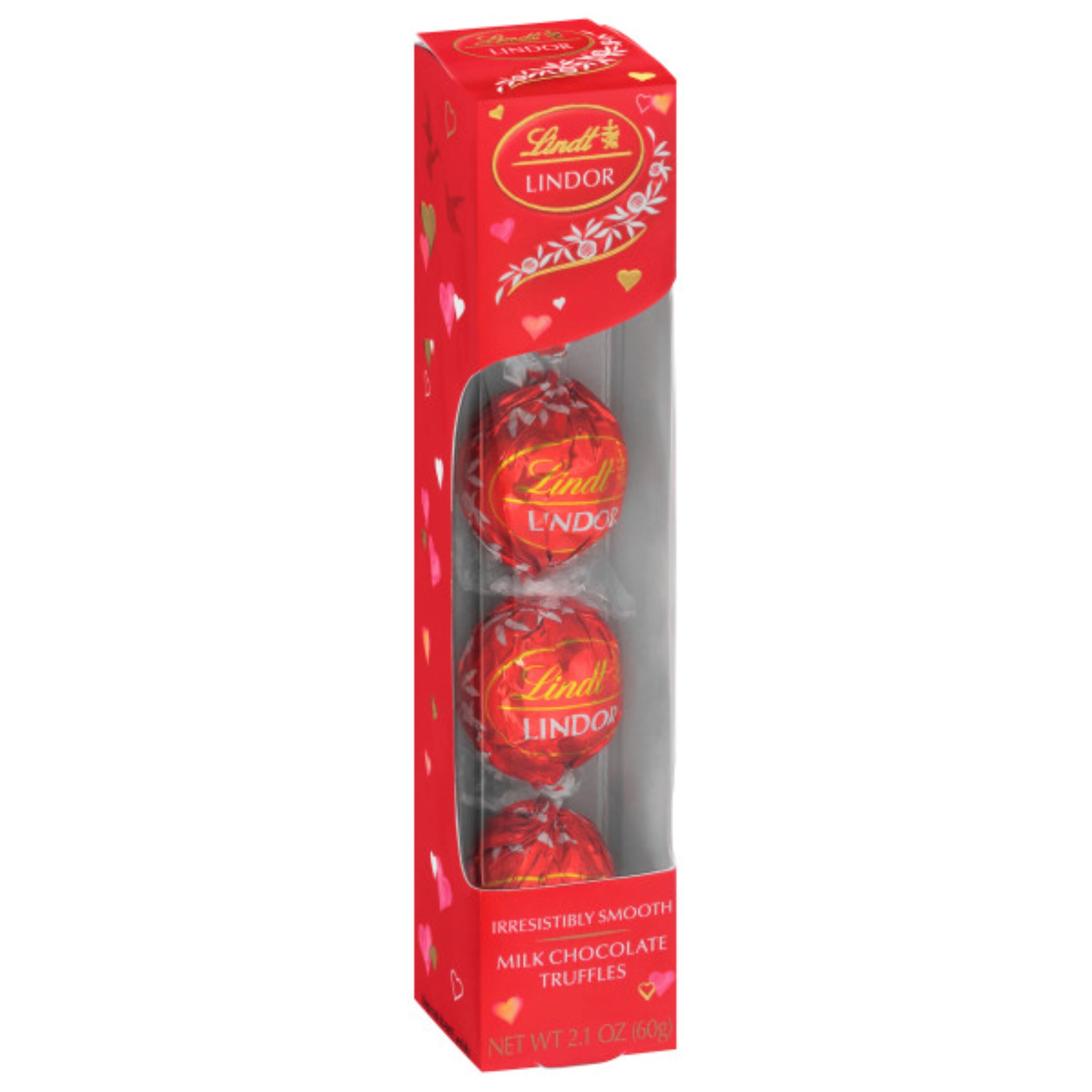 Lindt Lindor Valentine's Milk Chocolate Candy Truffles, Gift Box, 2.1 Oz , CVS