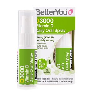 BetterYou D3000 Vitamin D Oral Spray, 0.51 OZ