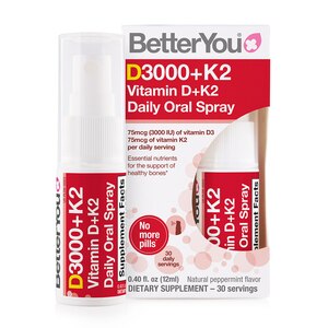 BetterYou D3000+K2 Vitamin D Oral Spray, 0.4 OZ