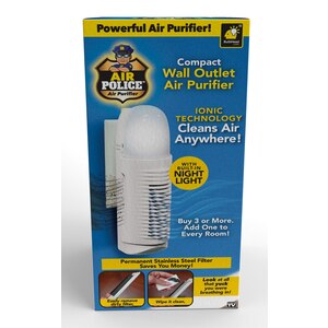  Air Police Air Purifier, Compact Wall Outlet Air Purifier 