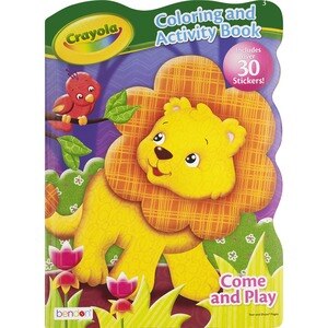  Crayola Shaped Coloring Activity Book 