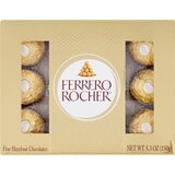 Ferrero Rocher Fine Hazelnut Chocolates, 12 ct, 5.3 oz, thumbnail image 1 of 3