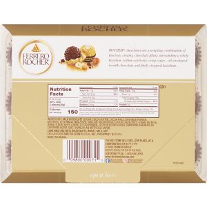 ferrero rocher nutrition