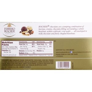 ferrero rocher nutrition