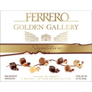 Ferrero Golden Gallery Signature - Bombones finos de chocolate surtidos, 8.4 oz, 12 u.