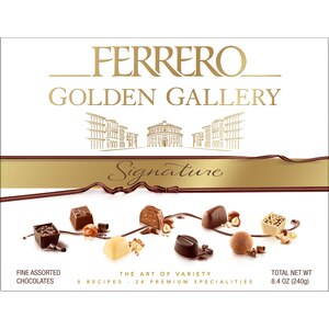 Ferrero Golden Gallery Signature Fine Assorted Chocolates, 8.4 OZ, 12 CT