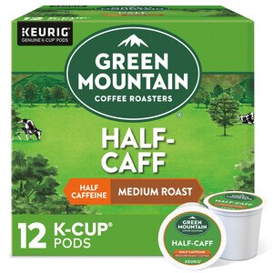 Green Mountain Coffee Roasters K-Cups, Half-Caff Medium Roast, 12 Ct , CVS