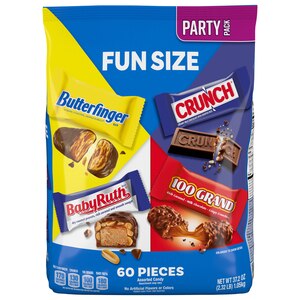 Butterfinger, Crunch, 100 Grand And Baby Ruth Assorted Fun Size Candy, 37.2 Oz , CVS