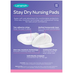 Lansinoh Disposable Nursing Pads - Stay Dry, 60CT
