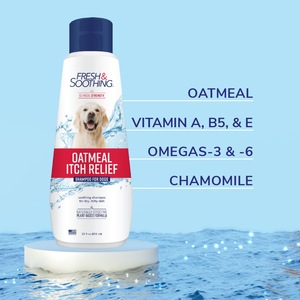 Fresh Soothing Oatmeal Itch Relief Dog Shampoo for Pets 22 oz