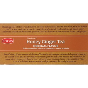 POCAS Instant Honey Ginger Tea Original Flavor 12.7 OZ 20 CT