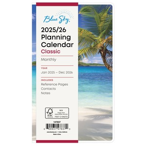 Blue Sky Planning Calendar Notes 2025 2026