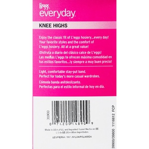 L'eggs Everyday Knee Highs One Size Reinforced Toe