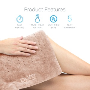 Pure Enrichment PureRelief Deluxe Heating Pad Mauve CVS Pharmacy