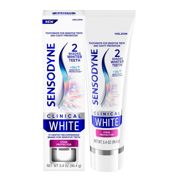 Sensodyne Clinical White Stain Protector Toothpaste, 3.4 OZ