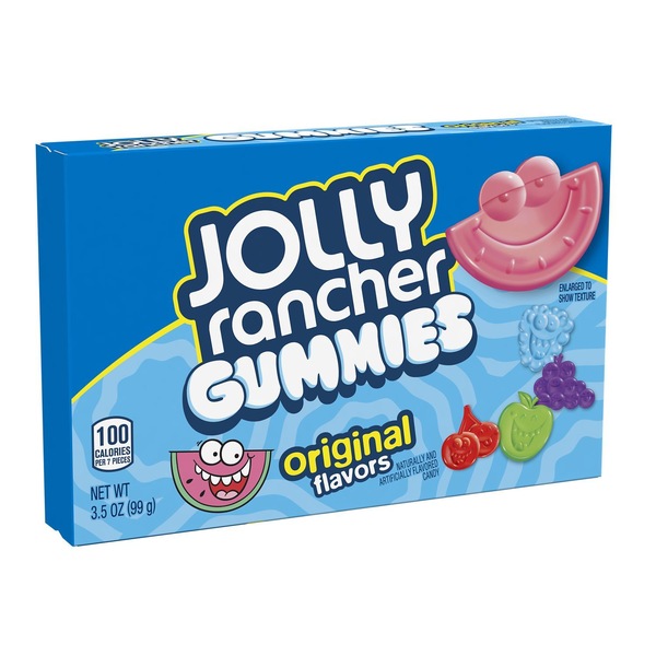 Jolly Rancher Assorted Fruit Flavored Gummies Candy, 3.5 oz
