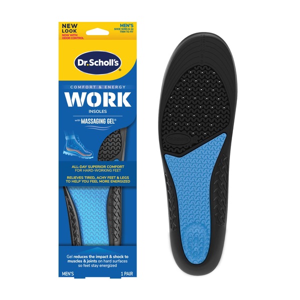 Dr. Scholl's Men's Comfort and Energy Work Insoles, Size 8-14