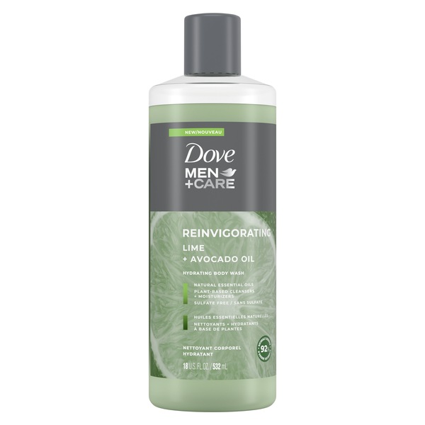 Dove Men+Care Hydrating Body Wash, 18 OZ