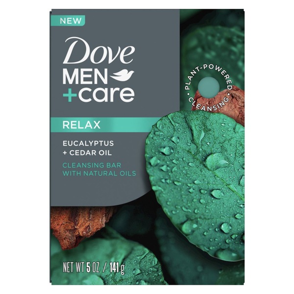 Dove Men+Care Premium Bar Soap, Eucalyptus, 5 OZ