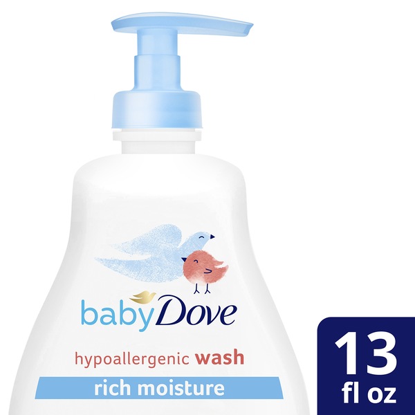 Baby Dove Sensitive Skin Body Wash, 13 FL OZ