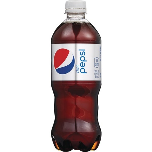 Diet Pepsi Zero Calorie Bottle, 20 oz