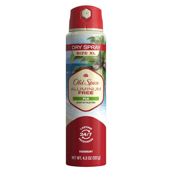 Old Spice Aluminum Free All Day Deodorant Dry Spray, Fiji