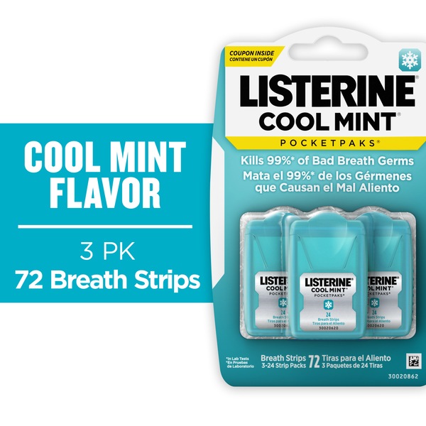 Listerine Pocketpaks Breath Strips, Cool Mint