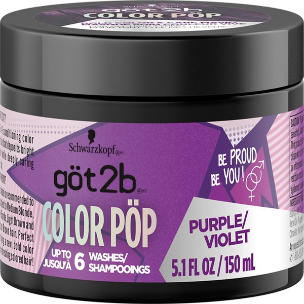 Got2b Color Pop Semi-Permanent Hair Color Mask, 5.1 OZ
