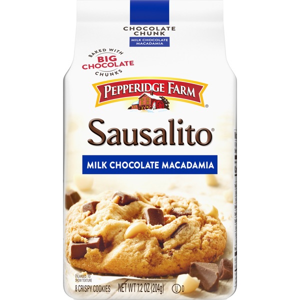 Pepperidge Farm Sausalito Crispy Milk Chocolate Macadamia Cookies, 7.2 oz