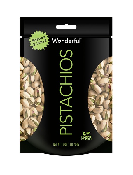 Wonderful Pistachios Roasted and Salted, Resealable Pouch
