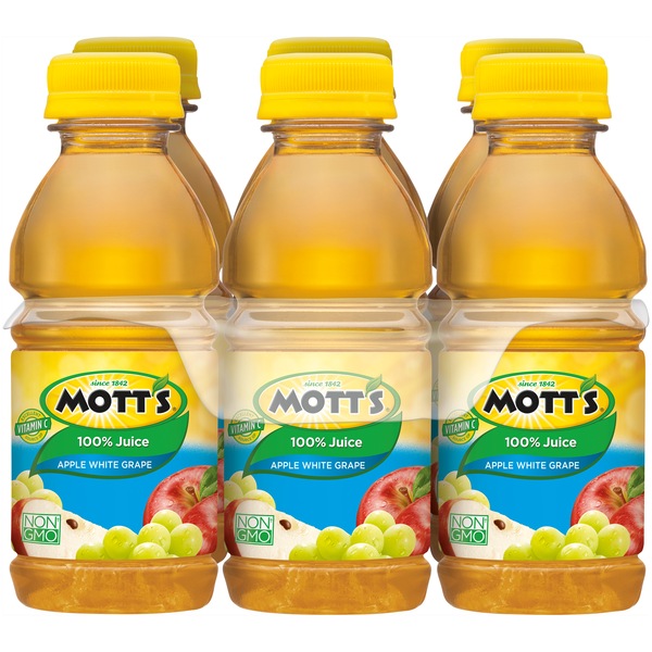 Mott's 100% Apple White Grape Juice, 48.0 OZ, 6 CT