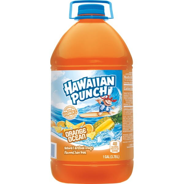 Hawaiian Punch Orange Ocean Juice, 128 OZ