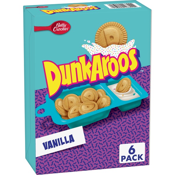 Dunkaroos Vanilla Cookies & Vanilla Frosting, 6 ct, 9 oz