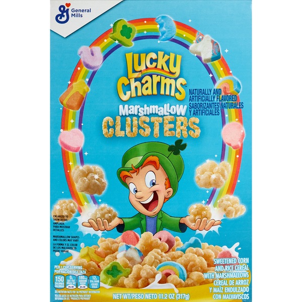 Lucky Charms Marshmallow Clusters Breakfast Cereal, 11.2 oz