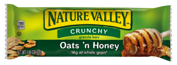 Nature Valley Crunchy - Barras de cereal, Oats 'n Honey