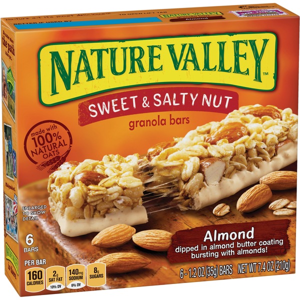 Nature Valley Granola Bars, Sweet & Salty Nut, 6 ct, 7.4 oz