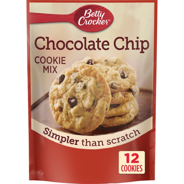 Betty Crocker - Mezcla para preparar galletas con chispas de chocolate, 7.5 oz
