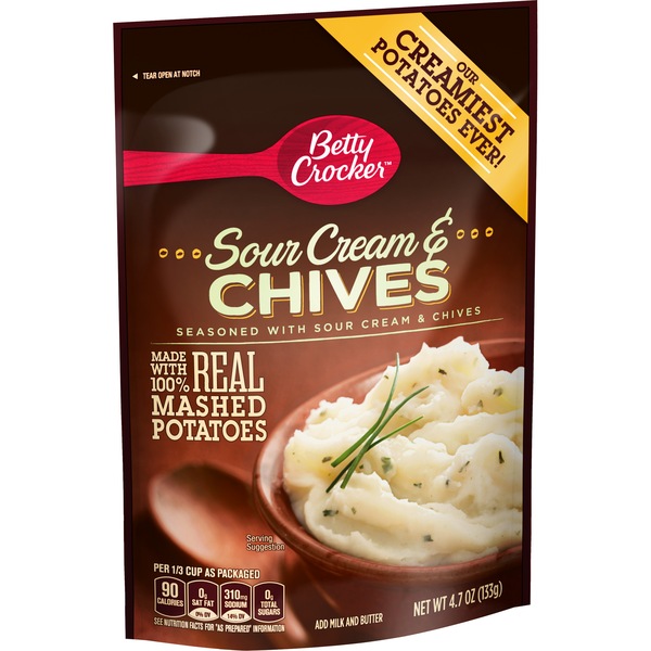Betty Crocker Sour Cream & Chives Mashed Potatoes, 4.7 OZ