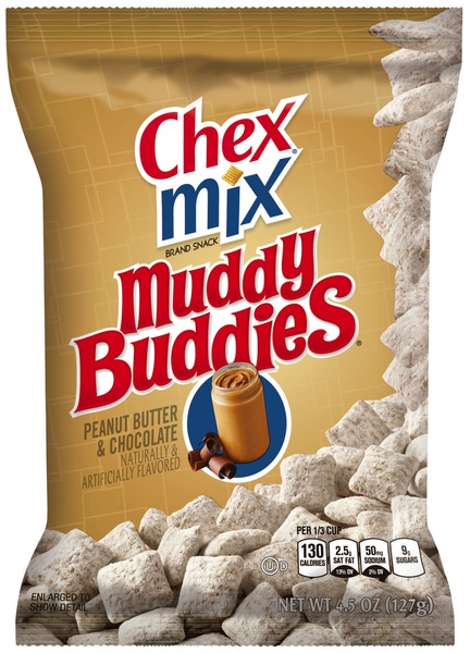 Chex Mix Muddy Buddies Peanut Butter & Chocolate Snack Mix, 4.5 oz